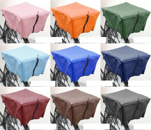 岡製作所 自転車カゴカバー　リア用 ワインレッド (ビニール 幅360mm×奥行450mm×高さ250mm)