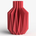 F.r.A.g.M.e.n.T Products フラワーベース 花瓶 おしゃれ ドライフラワー (ベリーレッド, Origami Vase)