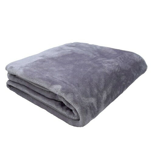 シンプルフレッシュ(Simple Fresh) ブランケット ハーフサイズ 洗える ニューマイヤー 無地カラー パープル ポリエステル 100cm×140cm