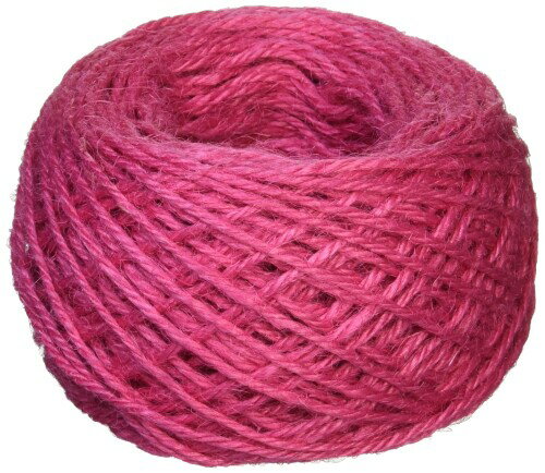 カラー麻紐50mチェリーピンク3個パック