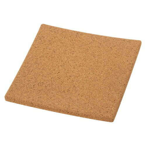 TAMAKI 鍋敷 コルクマット ブラウン 直径19×奥行19×高さ1cm T-687468