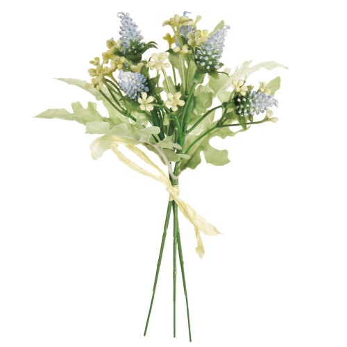 東京堂(Tokyodo) 造花 MAGIQ アキレアベロニカピック ライトブルー 花丈2.5×L17cm 3本入 FM004051-005