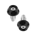 バーエンド グリップ バーエンド 22.2mm キャップ ハンドルバーグリップキャップ アルミハンドル 2個セット (ブラック)