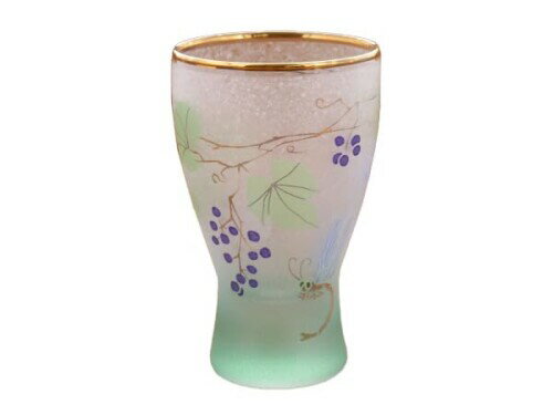 EAST table（イーストテーブル）冷酒グラス 葡萄 金渕 100cc 日本製 azx-119