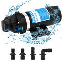 NEWTRY 高圧ポンプ 給水 排水ポンプ ダイヤフラムポンプ 電動ウォーターポンプ 最大揚程110m 160PSI 最大吐出量7L/min 低騒音 車用 家庭用 50Hz/60Hz(110V)