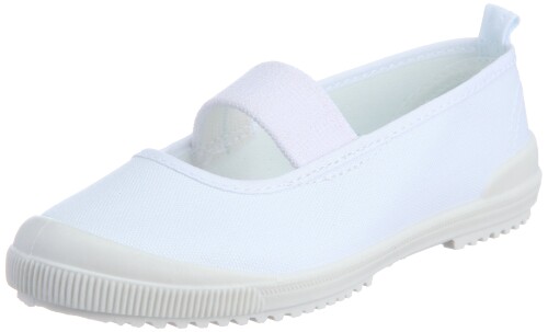 (アキレス) 上履き 日本製 アキレスバレーエコロジー(布) ニューバレーエコロジー ガールズ 白 15 2E