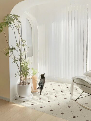 MORCART フロアタイル 置くだけ フロアシート 貼るだけ 接着剤不要 床 シート DIY トイレ 浴室 玄関 キッチン 床 リメイクシート フローリングシート 防水 滑り防止 剥がせる 賃貸OK (20*20cm*10