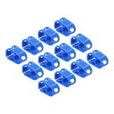 PATIKIL プラスチックチューブチューブクランプ 12個 5 mm - 8 mm チューブ 外径調整可能 正確なりゅうりょう制御ホースクランプクリップ 研究室 ピンチバルブ用 ブルー