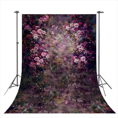 背景紙 バック紙 写真撮影背景 赤ちゃん ベビー 妊婦 マタニティ ニューボーンフォト 新生児写真 撮影小道具 フォトスタジオ 花 フラワー 壁紙 (11180-11347) Type-1 ポリエステル100x150cm