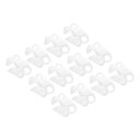 PATIKIL プラスチックチューブチューブクランプ 12個 10 mm - 16 mm チューブ 外径調整可能 正確なりゅうりょう制御ホースクランプクリップ 研究室 ピンチバルブ用 ホワイト