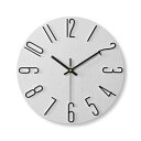 Lezalic 壁掛け 時計 シンプル 北欧風 インテリア アナログ ウォール時計 静音 リビング オフィス 寝室 (ホワイト(黒文字))
