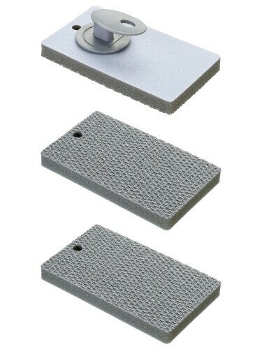 まめいた 手がラク バススポンジ スペア2個セット 縦15.8cm×横9.3cm×厚み5cm グリップ付き スイスイ洗..