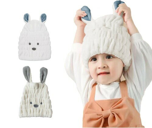 DPEAN ヘアドライタオル 吸水タオル 髪の毛 速乾 タオルキャップ マイクロファイバー素材 ふわふわ 大..