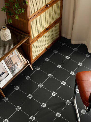 MORCART フロアタイル 置くだけ フロアシート 貼るだけ 接着剤不要 床 シート DIY トイレ 浴室 玄関 キッチン 床 リメイクシート フローリングシート 防水 滑り防止 剥がせる 賃貸OK (20*20cm*20