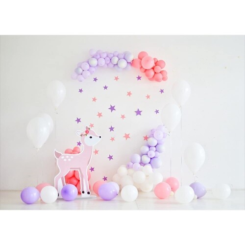 バック紙 背景紙 誕生日 装飾 バルーン 新生児 パーティー 1歳 one ケーキ 壁紙 デコレーション バナー 写真撮影 スタジオ フォト ブース ベビー (27415-27666) Style-10 ビニール180x120cm