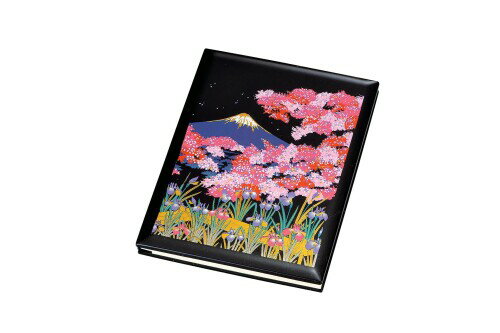 中谷兄弟商会『山中塗』漆芸ノートカバー（ツバメノート付） 富士桜 37-2909