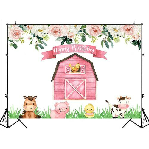 バック紙 背景紙 壁紙 装飾 デコレーション 漫画 ファーム 誕生日 写真撮影 スタジオ ベビーシャワー ..