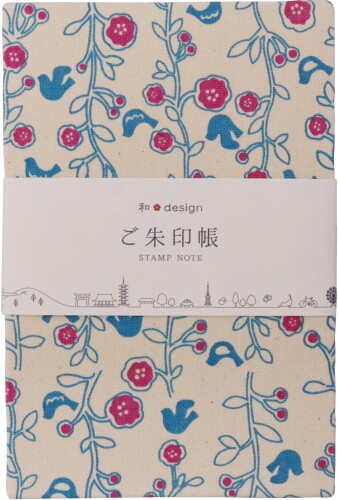 京佑 御朱印帳 大判 書き置き 蛇腹 46面 帆布 18×12×1.4cm テクテコ帆布 トリ