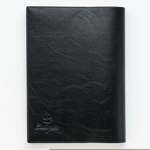 コンサイス カダケス ブックカバー 文庫 皮革調 ヨット ブラック 558156