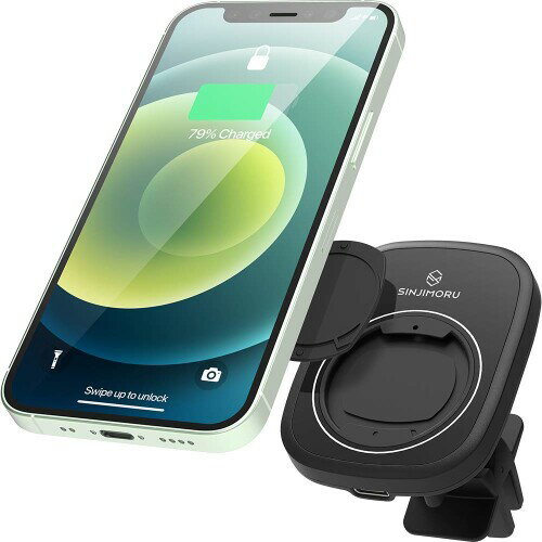 Sinjimoru Cell Phone Wireless Charger Car Holder Mobile Phone Mount