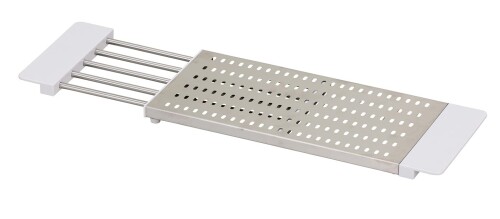 武田コーポレーション 水切り・ラック・洗い物 ホワイト 46×17.5×2cm シンク用スライド水切りラック MH-0003WH