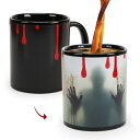 MUGKISS ハロウィン ゾンビコップ 感熱変色 セラミック コーヒーカップ 11oz おもしろ 変なグッズ ホラー プレゼント 男性用