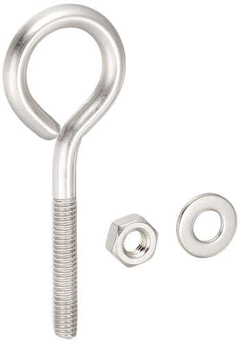 ジョー・プリンス竹下 ステンレスナット付ヒートン 1袋(10個) PT-47-SUS-1 PT-47-SUS-1