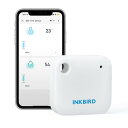 INKBIRD WiFi 温湿度計 高精度測定 デジタル 温度計 湿度計 スマート温度計 アプリで温度湿度管理 アラート通知 データグラフ可視化 データクラウドストレージ 2.4GHZ Wi-Fi対応 アレクサ対応