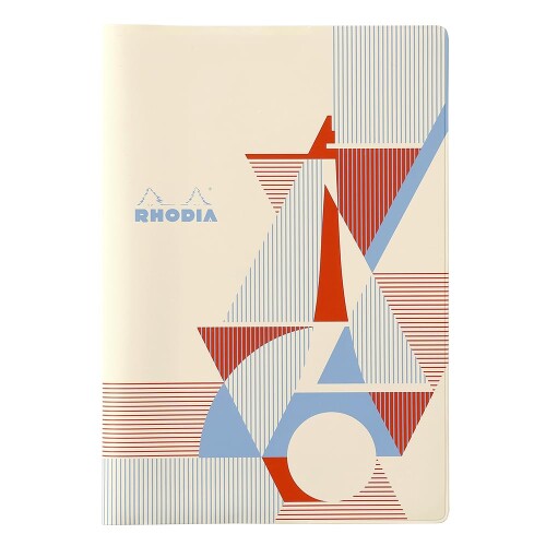 ロディア カバー セリグラフィー by パピエ ティグル パリ/アイボリー (ホチキス留めノート A5 5mm方眼..