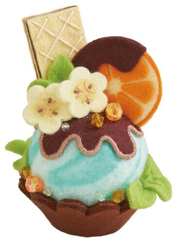 サンフェルト フェルトの手芸キット 羊毛で作るスイーツピンクッション オランジェット PCC-2