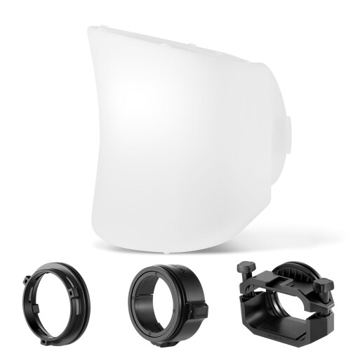 NEEWER CRS7 ソフトボックス拡散ドーム ソフトテント アダプターリング3個付き フラッシュディフューザ..