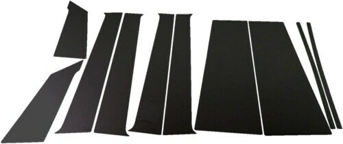 BRIGHTZ タントエグゼカスタム L455 L465 超鏡面ステンレスブラックメッキピラーパネル バイザー無用 10PC L 455 465 タントエグゼ カスタム タント エグゼ