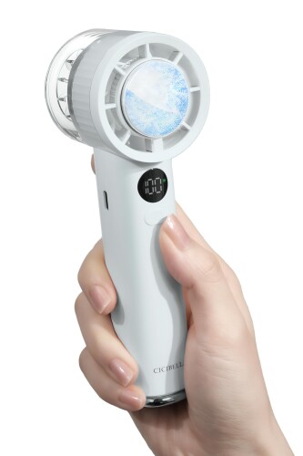 シシベラ(CICIBELLA) ハンディファン 冷却プレート 扇風機 小型 100段階風力調節 長時間稼働 冷却機能 手持ち扇風機 接触冷感 クーラー機能 暑さ対策 W-F13 ライトブルー