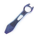 Hamansチタン EDC プライバー マルチツール 栓抜き 釘抜き クローバー レンチ ドライバー コンパクトサイズ EDC マルチツール, QG-01
