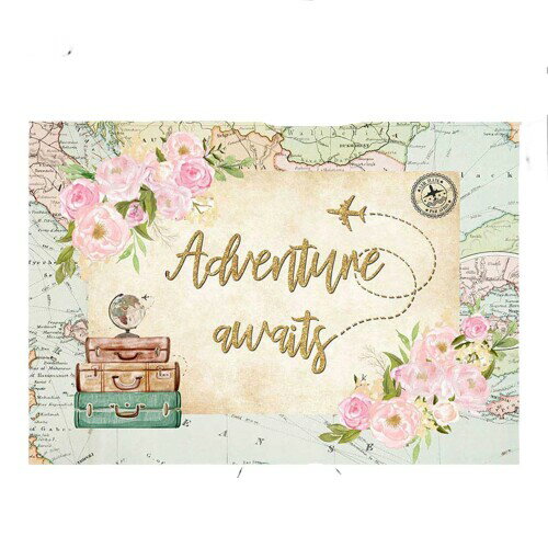 バック紙 背景紙 バックペーパー アドベンチャー 世界地図 旅行 壁紙 デコレーション 装飾 パーティー 写真撮影 スタジオ 誕生日 ベビー 赤ちゃん (29458-29541) color3 ビニール150x100cm