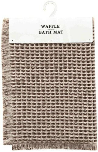本多タオル ワッフル バスマット 約40×60cm ベージュ WBM