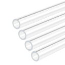 DMiotech 4個入り 7 mm x 10 mm 300 mm全長 クリア アクリルパイプ 剛性 プラスチックチューブ 水槽 水道管 冷却システム 配管用