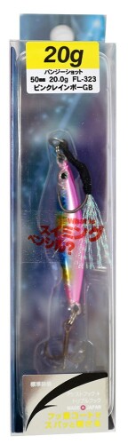 Bassday(バスデイ) メタルジグ バンジーショット 20 50mm 20g ピンクレインボーGB FL-323 ルアー