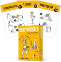 (8.9cm x 13cm , Vol 1) - Bodyweight Exercise Cards Home Gym Workout Personal Trainer Fitness Programme Guide Tones Core Ab Legs Glutes Chest Bicepts Total Upper Body Workouts Callisthenics Training Routine