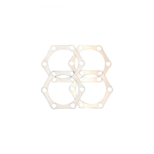 BBB(ビービービー) ブレーキパーツ ディスクブレーキ6ボルトシム シムセット 0.3mm 4個セット シルバー BBS-130