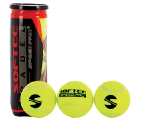 SOFTEE(ソフティー) TUBE OF 3 PADEL BALLS SOFTEE SPEED PRO 0014001 パデル