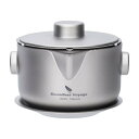 iBasingo チタン茶器 中国茶器 エクスプレスカップ 180ml急須 茶具 旅行ティーセット 二重構造 超軽量 収納袋付き アウトドア 旅行 自宅用 A-...