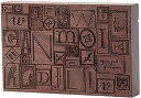 セメントプロデュースデザイン Card Chest lettterpress blocks ウォルナット 10.3×6.7×1.6cm カードチェスト CC-15lw