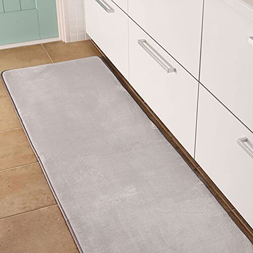 布団と寝具専門店カラーズ 低反発キッチンマット ライトグレー 60×240cm A717-TH240KMAT-LGY