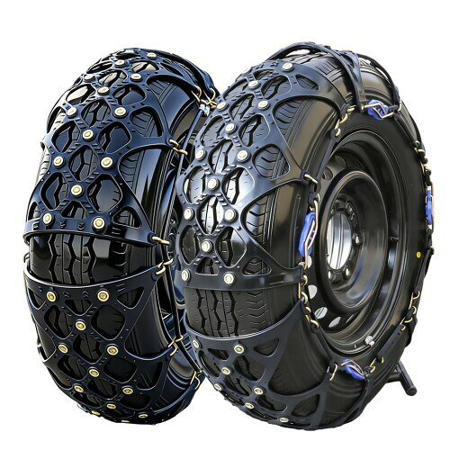 Q・L・Y 非金属タイヤチェーン TPUスノーチェーン 軽自動車 4点ロック式 雪チェーン 簡単装着 冬雪対策 チェーン規制対応 日本語説明書付き（2本セット) (02)
