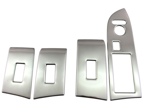 BRIGHTZ N-WGNカスタム JH3 JH4 メッキウィンドウスイッチパネルカバー 4PC サテンシルバー JH H3 H4 3..