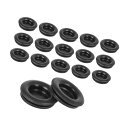 Hihaha ラバーグロメット/車用/ラバー 14mm / 60個 ブラ ック