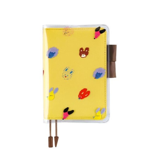 ほぼ日手帳 柴田ケイコ/カバー・オン・カバー 風なびく犬の耳 オリジナルサイズ用