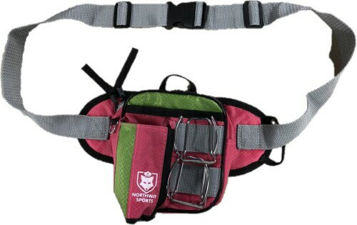 (ノースウェイスポーツ) ポーチ パークゴルフ、グラウンド・ゴルフ ウエストポーチ NSG-107WP ピンク/グリーン