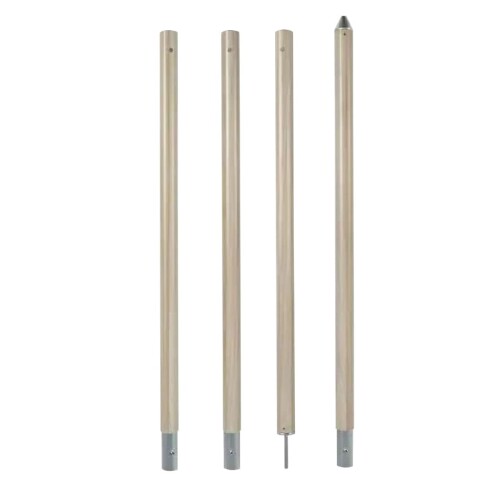 S'more(スモア) タープ ポール Alumi pole 3段階調整 アルミ製テントポール ローレット加工 滑り止め加工 アルマイト処理 (直径33mm 高さ140〜280cm, WOOD)(4)